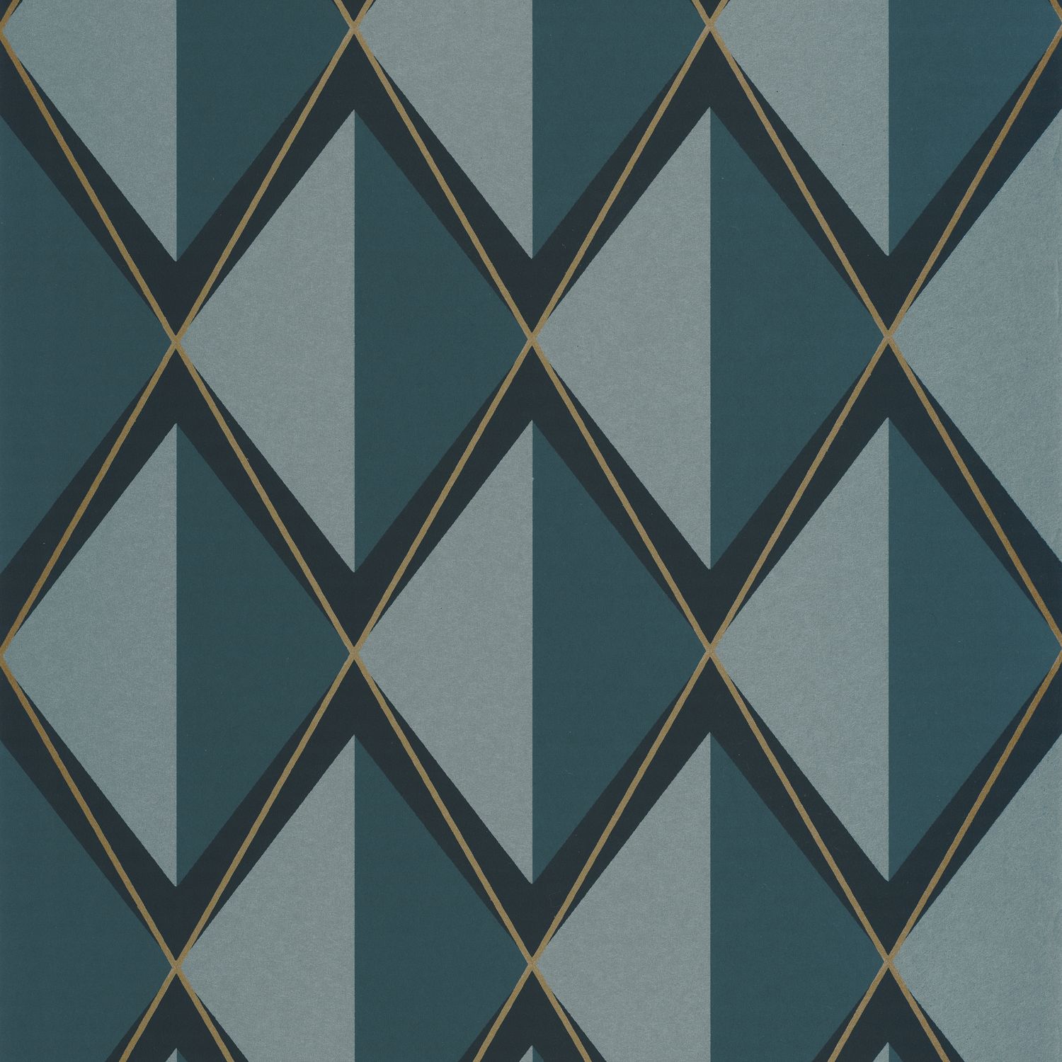 Обои Casadeco ANNEES FOLLES Chaplin Bleu petrole (арт. 201086515)