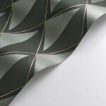 Обои - Casadeco - ANNEES FOLLES - Chaplin - Vert taiga (арт. 201087777)