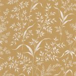 Обои — Casadeco — SOLIFLORE — Grass field — Jaune ocre (арт. 200282442)