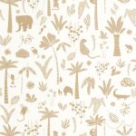 Обои — Casadeco — ONCE UPON A TIME 2 — Poetic jungle — Camel (арт. 200762606)