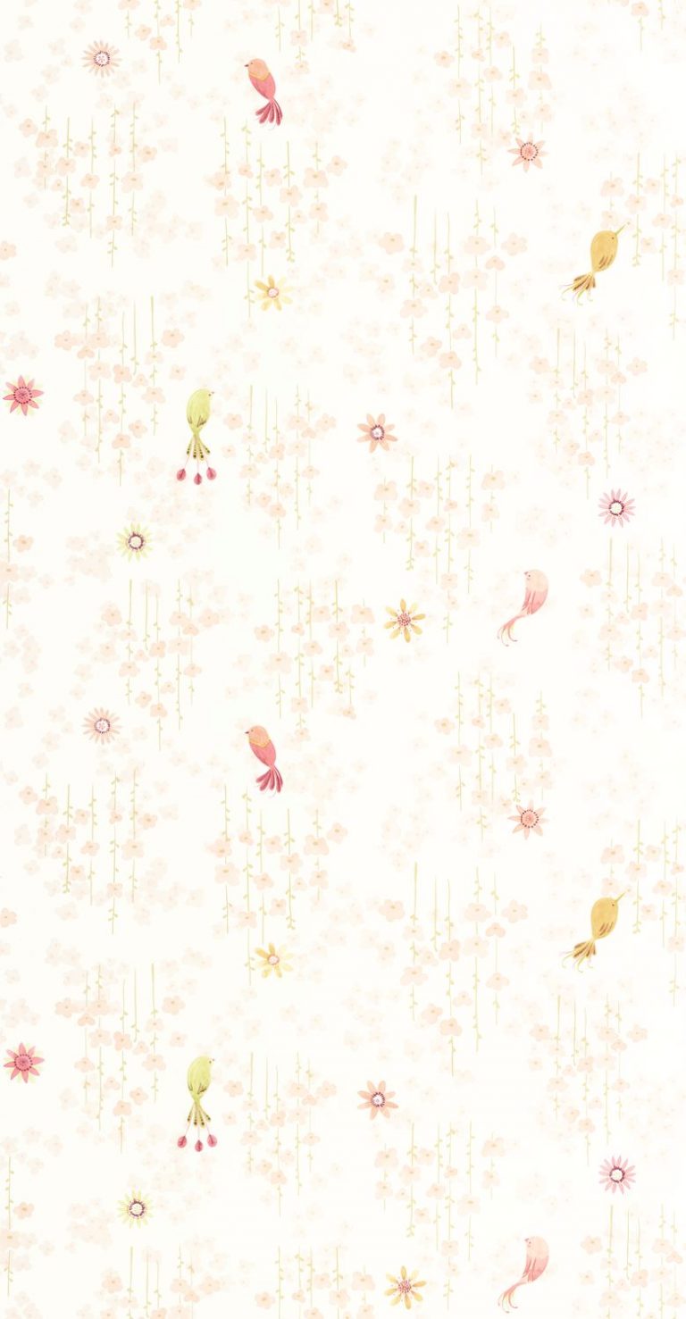 Обои — Casadeco — ONCE UPON A TIME 2 — Tropical birds — Rose blush (арт. 200784343)