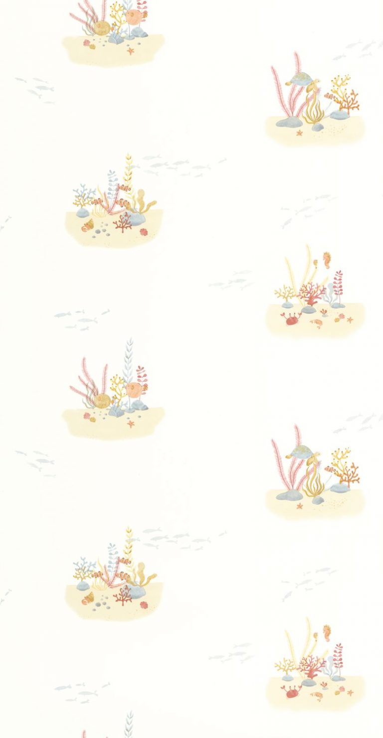Обои — Casadeco — ONCE UPON A TIME 2 — Coral reef — Rouge corail (арт. 200828228)