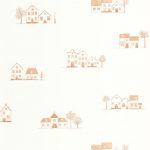 Обои — Casadeco — ONCE UPON A TIME 2 — Walk in the village — Brique (арт. 200848303)