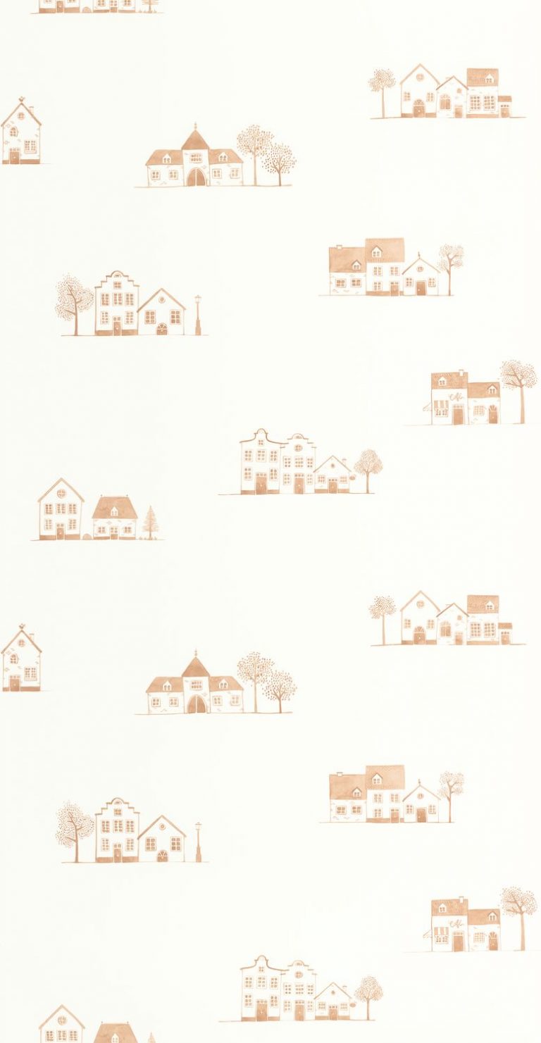 Обои — Casadeco — ONCE UPON A TIME 2 — Walk in the village — Brique (арт. 200848303)