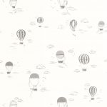 Обои — Casadeco — ONCE UPON A TIME 2 — Balloons in the clouds — Anthracite (арт. 200859808)