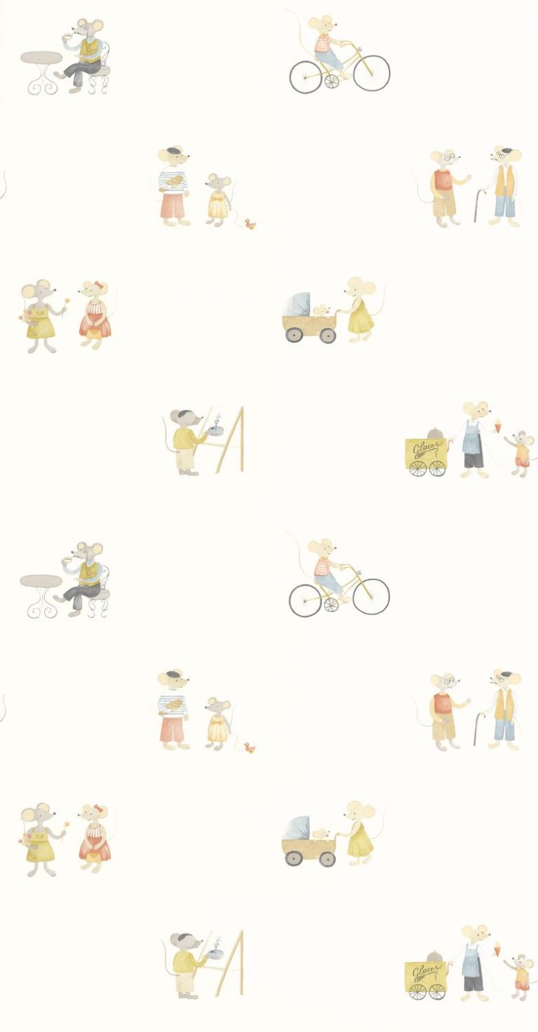 Обои — Casadeco — ONCE UPON A TIME 2 — Neighbors of the village — Multicolore (арт. 200878707)
