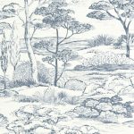 Обои — Casadeco — SENTIER DES DUNES — Littoral — Bleu orage (арт. 200937297)