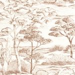 Обои — Casadeco — SENTIER DES DUNES — Littoral — Terracotta (арт. 200938242)