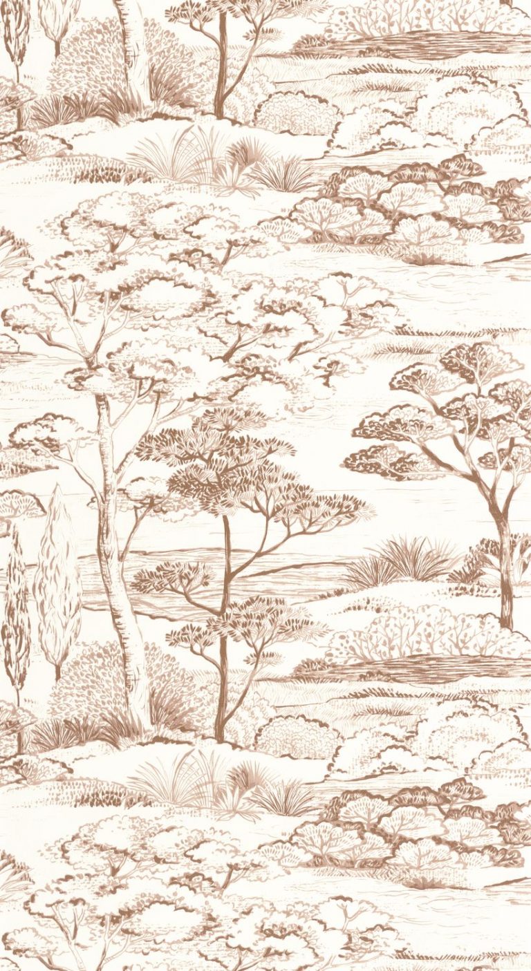 Обои — Casadeco — SENTIER DES DUNES — Littoral — Terracotta (арт. 200938242)