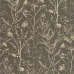 Обои — Casadeco — SENTIER DES DUNES — Prairie — Noir fusain / ocre (арт. 200959607)