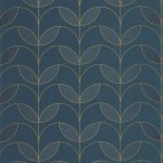 Обои — Casadeco — ANNEES FOLLES — Mistinguett — Bleu petrole (арт. 201026793)