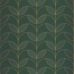 Обои — Casadeco — ANNEES FOLLES — Mistinguett — Vert empire (арт. 201027682)