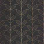 Обои — Casadeco — ANNEES FOLLES — Mistinguett — Noir fusain (арт. 201029830)