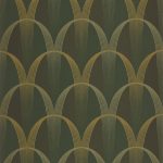 Обои — Casadeco — ANNEES FOLLES — Entree des artistes — Kaki / or (арт. 201047264)