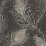 Обои — Casadeco — ANNEES FOLLES — Revue — Noir fusain / or (арт. 201079957)