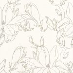 Обои — Casadeco — SO WHITE 4 — Idylle magnolia — Argent/or (арт. 83822303)