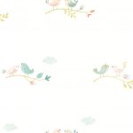 Обои — Casadeco — ROSE & NINO CASADECO — Rose & nino rose — Bleu / rose (арт. 85586241)