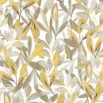 Обои — Casadeco — NICARAGUA — Hojas — Taupe / blanc (арт. 85971026)