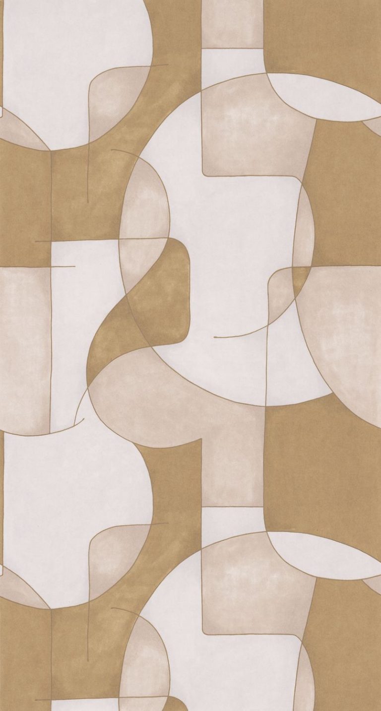 Обои — Casadeco — GALLERY — Op’art — Beige / or (арт. 86091302)