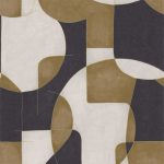Обои — Casadeco — GALLERY — Op’art — Camel / noir (арт. 86092410)