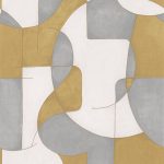 Обои — Casadeco — GALLERY — Op’art — Bleu / or (арт. 86096211)