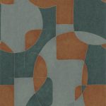 Обои — Casadeco — GALLERY — Op’art — Vert / cuivre (арт. 86097503)