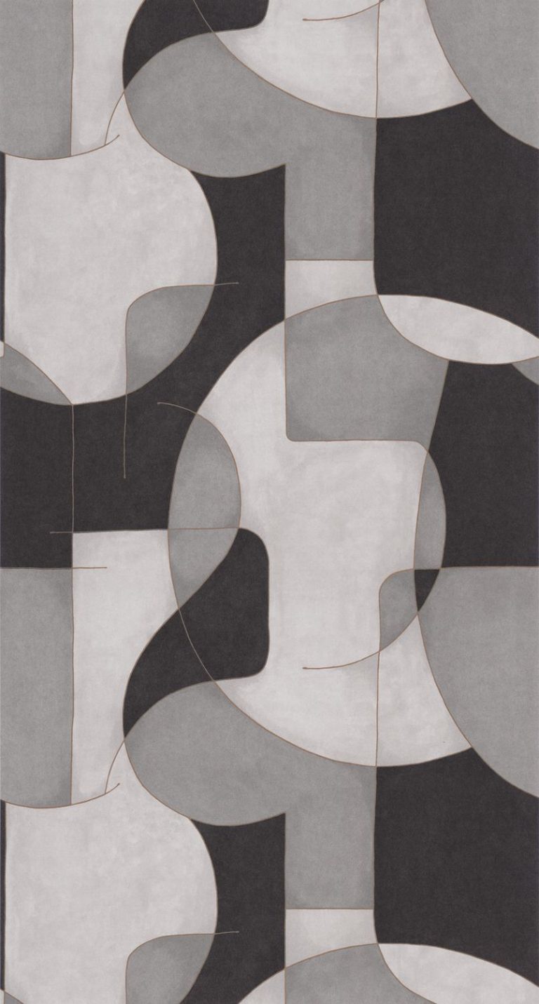 Обои — Casadeco — GALLERY — Op’art — Gris / noir (арт. 86099109)