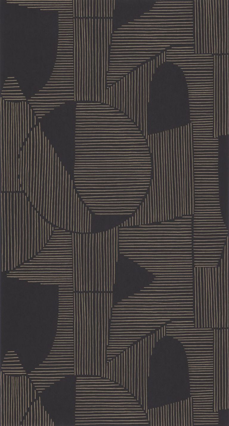 Обои — Casadeco — GALLERY — Graphique — Noir / taupe (арт. 86129413)