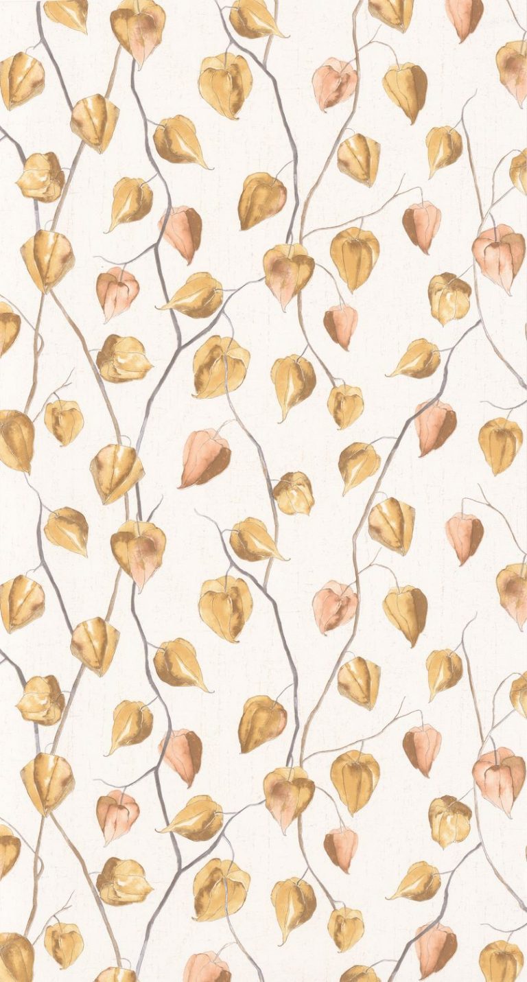 Обои — Casadeco — GINKGO — Lanternes — Jaune mordore (арт. 86212323)