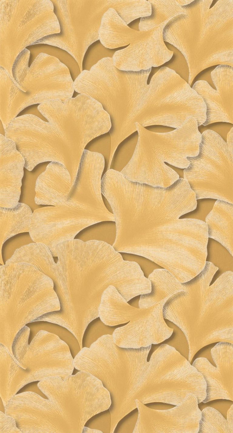 Обои — Casadeco — GINKGO — Biloba — Jaune mordore (арт. 86242322)