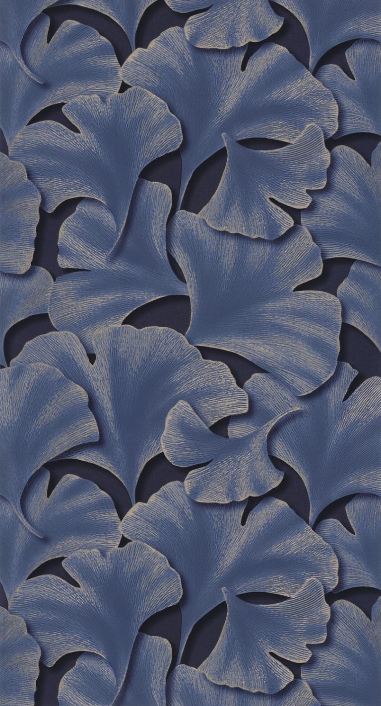 Обои — Casadeco — GINKGO — Biloba — Bleu indigo (арт. 86246515)