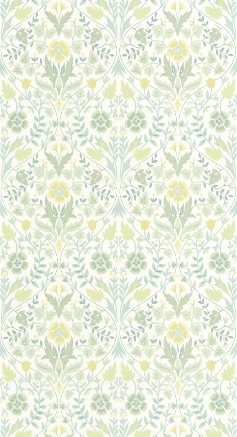 Обои — Casadeco — ARTS & CRAFTS — Archibald — Vert amande (арт. 86337108)
