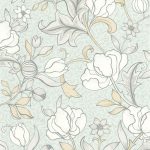 Обои — Casadeco — ARTS & CRAFTS — Isabella — Bleu nuage (арт. 86346122)