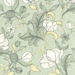 Обои — Casadeco — ARTS & CRAFTS — Isabella — Vert amande (арт. 86347328)