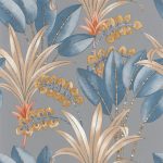 Обои — Casadeco — NICARAGUA — Palma — Gris/bleu (арт. 86419353)