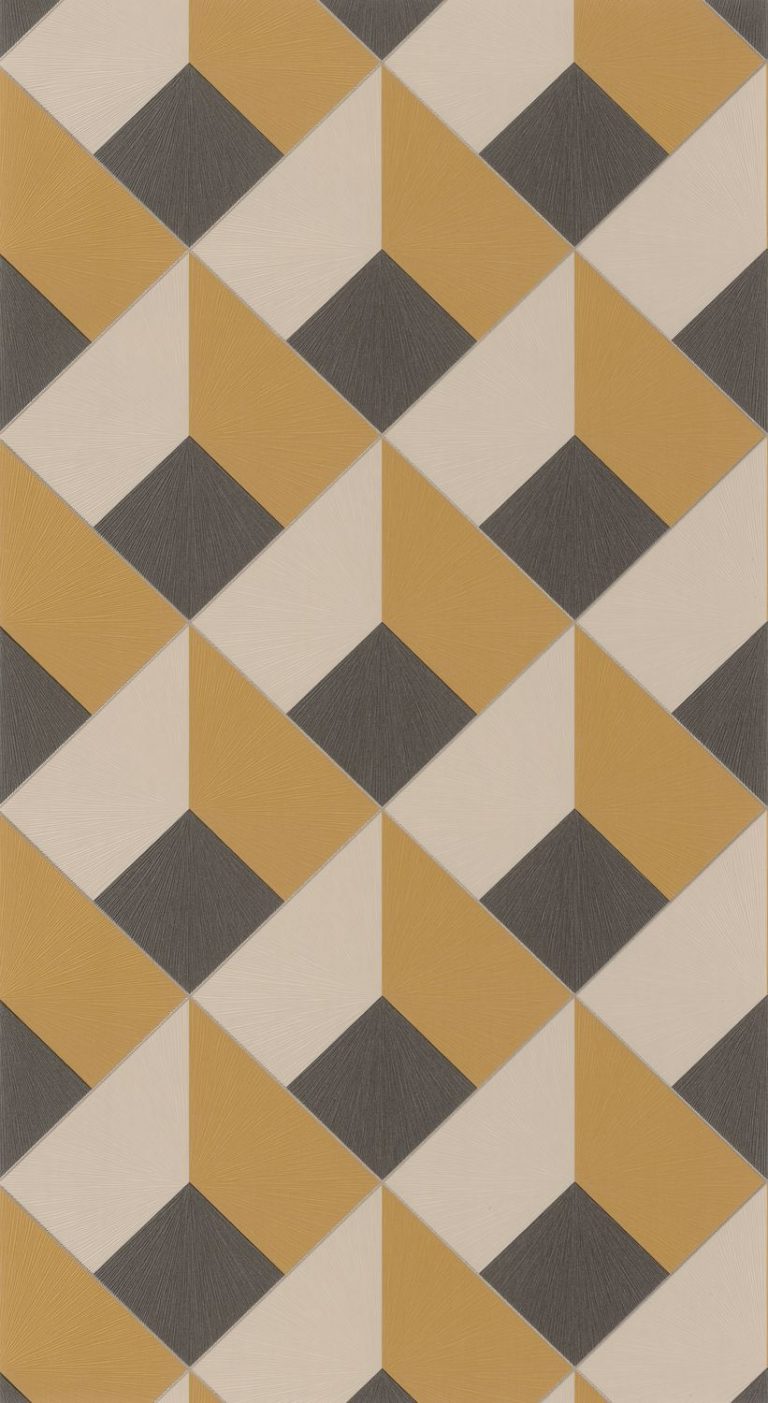 Обои — Casadeco — PERCEPTION — Losange — Jaune ocre (арт. 86512404)