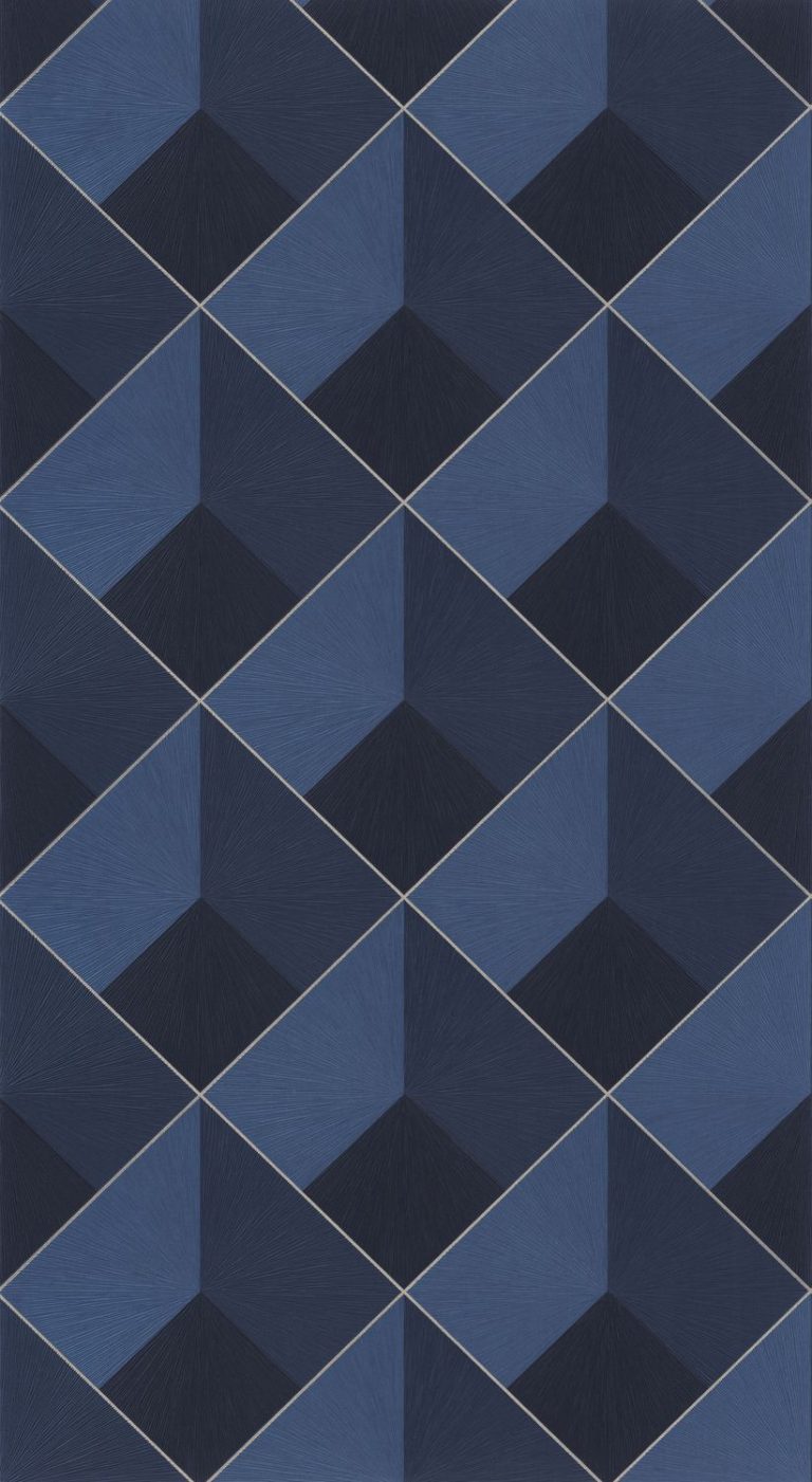 Обои — Casadeco — PERCEPTION — Losange — Bleu encre (арт. 86516529)