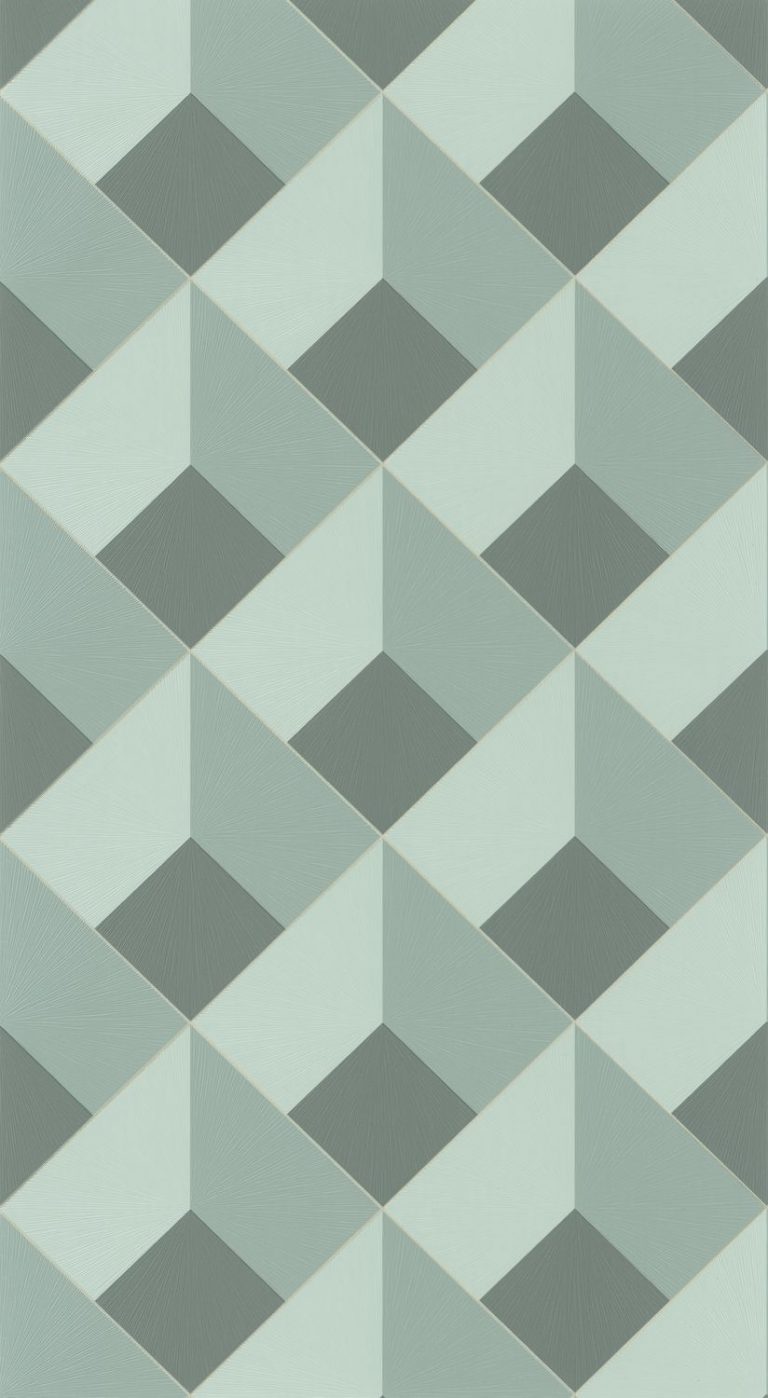 Обои — Casadeco — PERCEPTION — Losange — Vert de gris (арт. 86517217)