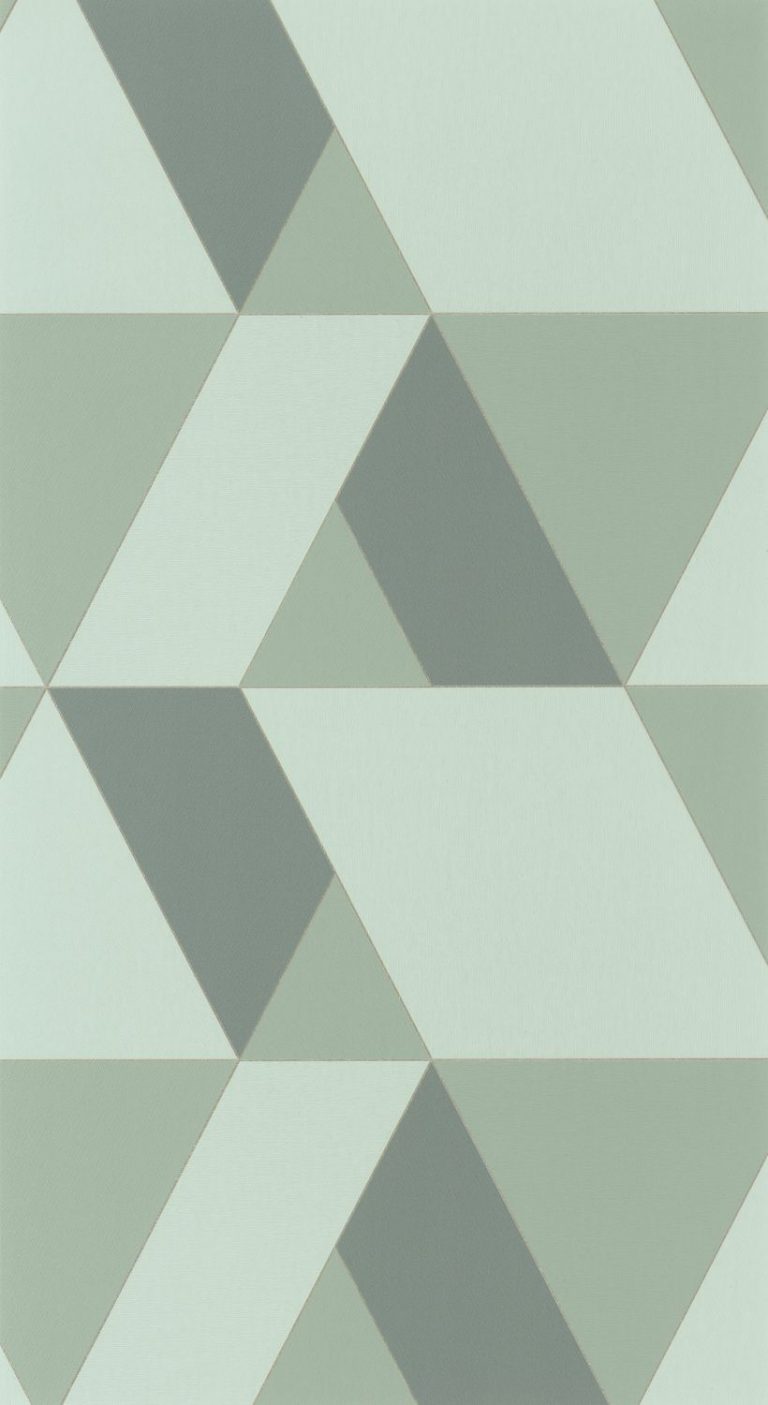 Обои — Casadeco — PERCEPTION — Tangram — Vert de gris (арт. 86527212)