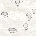 Обои — Casadeco — VOYAGE ONIRIQUE — Expedition — Blanc coton (арт. 87289012)