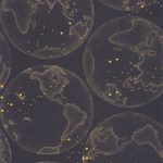 Обои — Casadeco — VOYAGE ONIRIQUE — Galilee — Bleu nuit (арт. 87297928)