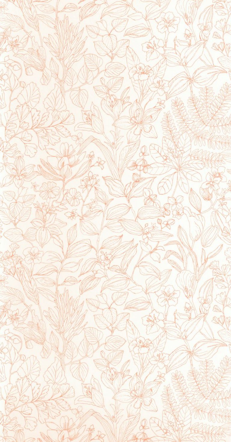 Обои — Casadeco — GARDENS — Esquisse — Corail (арт. 87593478)