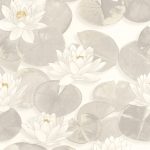 Обои — Casadeco — GARDENS — Nymphea — Blanc coton (арт. 87630122)