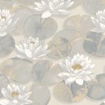 Обои — Casadeco — GARDENS — Nymphea — Beige lin (арт. 87631068)