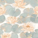 Обои — Casadeco — GARDENS — Nymphea — Corail (арт. 87633219)