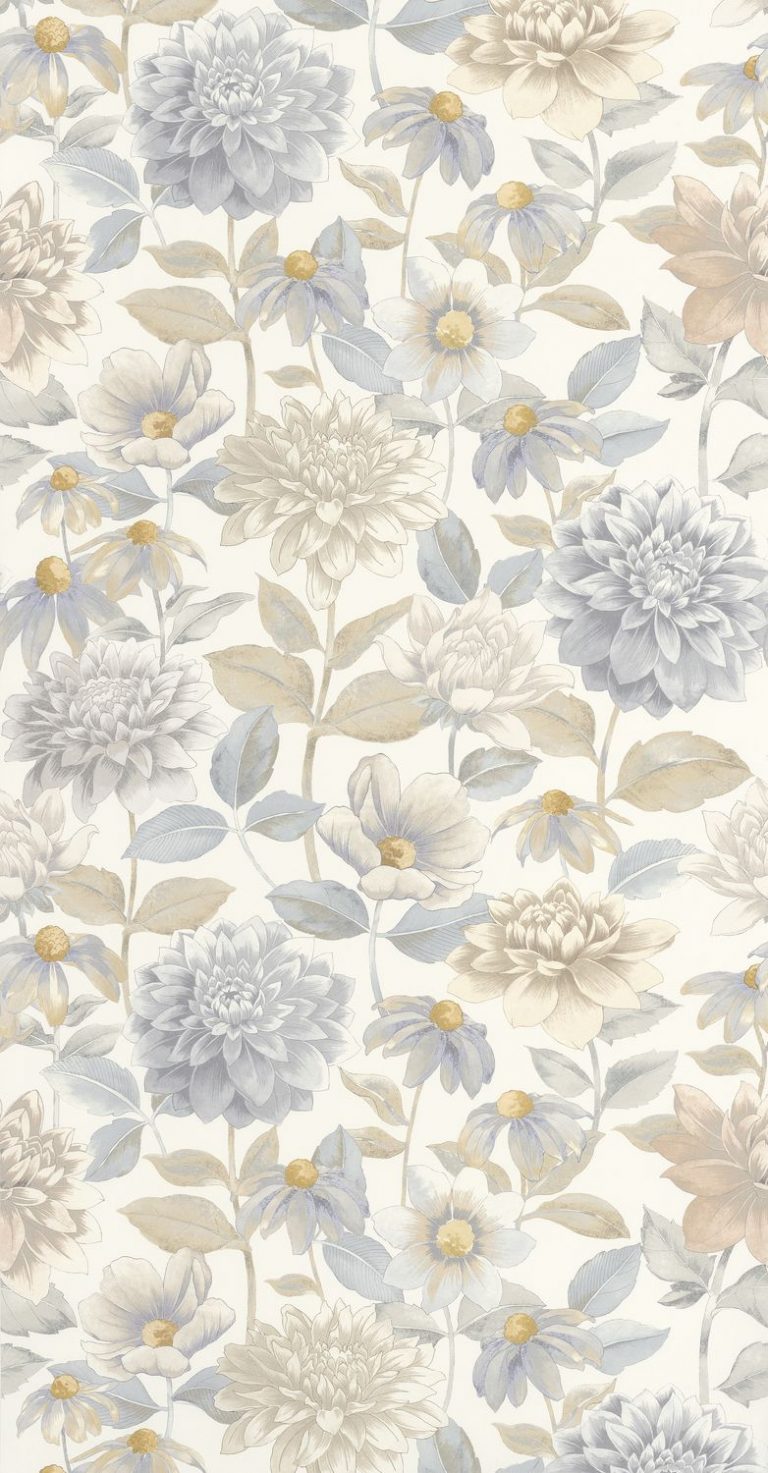 Обои — Casadeco — GARDENS — Dahlia — Beige lin (арт. 87661834)