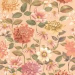Обои — Casadeco — GARDENS — Dahlia — Rose nude (арт. 87664419)