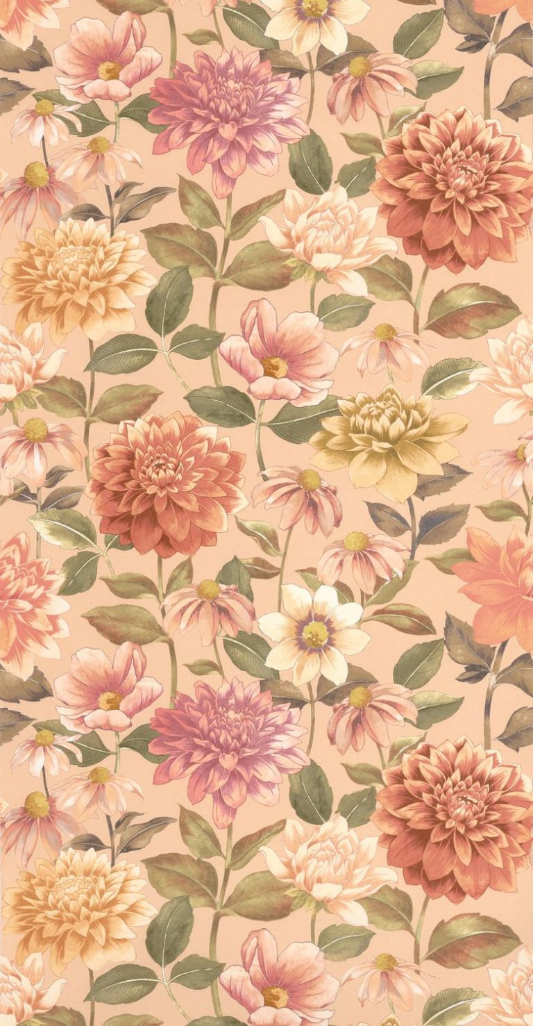 Обои — Casadeco — GARDENS — Dahlia — Rose nude (арт. 87664419)