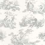 Обои — Casadeco — LES BELLES TOILES DE JOUY — Scene d’ete — Gris perle (арт. 87919103)