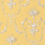 Обои — Casadeco — LES BELLES TOILES DE JOUY — Corne d’abondance — Jaune soleil (арт. 87922524)